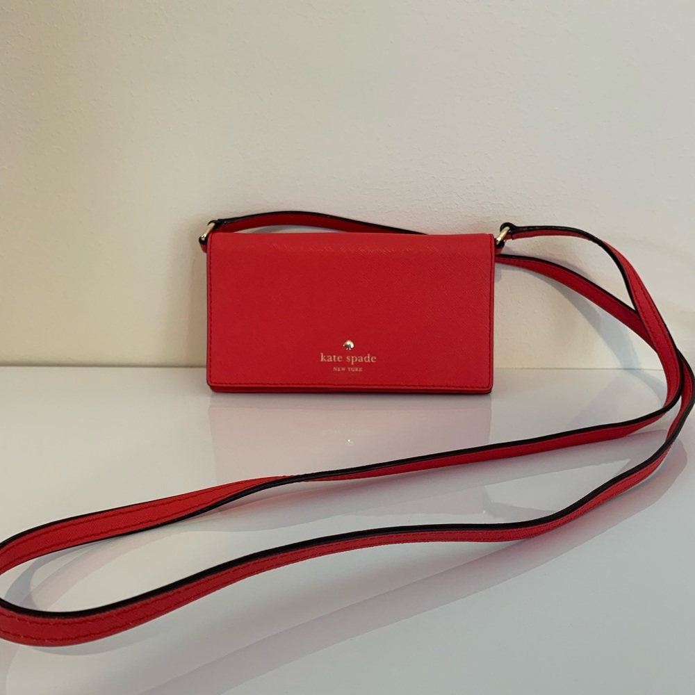 Kate Spade Leather IPhone Wallet/ Crossbody Bag - Picture 3 of 6